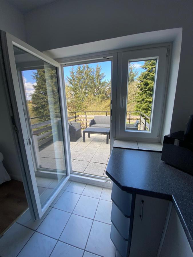 Ferienwohnung mit Balkon und Garten OG Flensburg Exterior foto